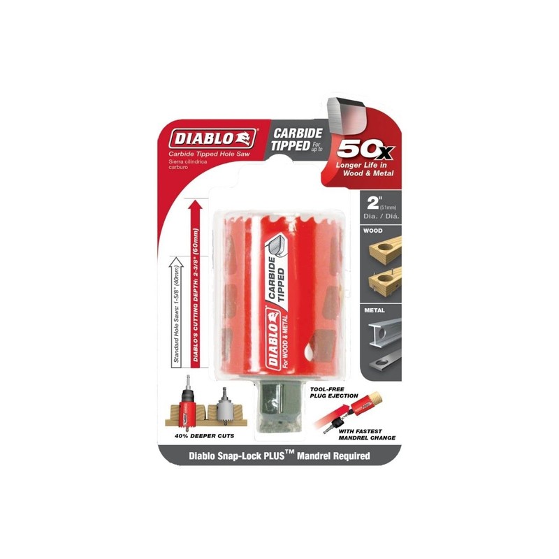 Diablo Carbide Teeth Hole Saw for Wood and Metal -