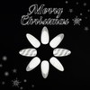Christmas Press on Nails Medium Almond Fake Nails with French