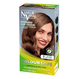 Natur Vital Hair Dye Set Blonde + Shampoo & Mask | Ammonia Free, Gray Cover