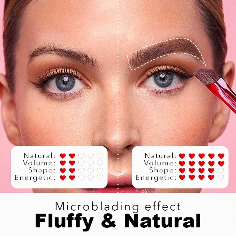 Lápiz de Cejas, Gel para Cejas 4D Hair Stroke Brow