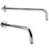 Extra Long Stainless Steel Shower Rain Head Arm Replacement Flange