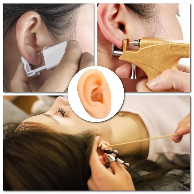Human Ear Model Simulation Artificial Human Left Ear Silicone Ear