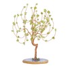 mookaitedecor Peridot Crystal Tree Tumbled Stones, Geode Agate Slices Base