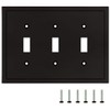 Modern Edge Decorative Wall Plate Switch Plate Outlet Cover, Durable