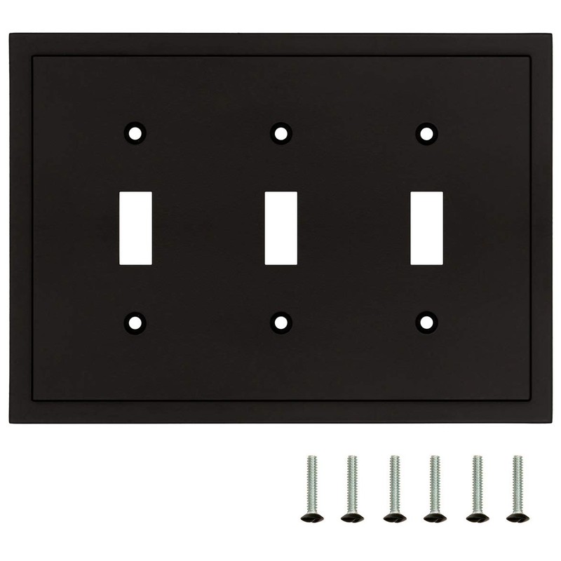 Modern Edge Decorative Wall Plate Switch Plate Outlet Cover, Durable