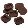 Pumtus 20 Pack Felt Furniture Cups, Anti-Sliding Bottom Caster Pads,