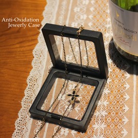 Eyeglass Chains For Women Stylish Eye Glass Chain Eyeglass Holder Necklace Lanyards Around Neck Women with Maintain Case (Black-lucky Flower)