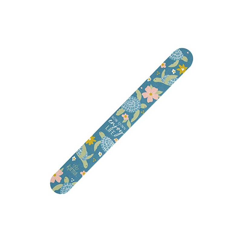 Karma, Colorful Emery Board Double-Sided, 180/120 Grit Nail Files, Turtle