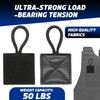 Terixe 2 Pack Mic Clips for Law Enforcement, Black Radio