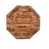 **Jerusalem Olive Wood Last Supper Wall Plaque - Handmade Olive