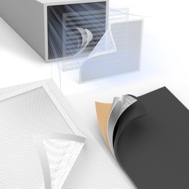 Memrita Sound Deadening Kit for Vent,Enhanced Sound Deadener and Air Vent Covers for Noise Cancelling and Vibration Dampening,10'' x 14'' Mesh Vent Covers and Sound Deadening Mats for HVAC Vents