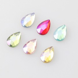 e-Sesang Waterdrop Flat Stone Self Gel Nail Art Supplies 6-Pack / e세상 물방울 평스톤 셀프 젤네일아트재료 6개입