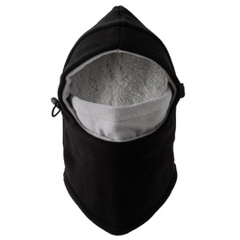 Jastore Kids Winter Balaclava Ski Mask for Boys Girls Outddoor Windproof Cold Weather Face Mask Neck Warmer(Black+Grey)