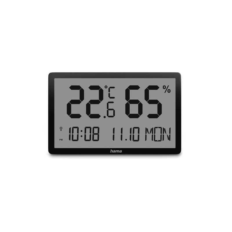 Lombok Digital Indoor Thermometer Hygrometer Black