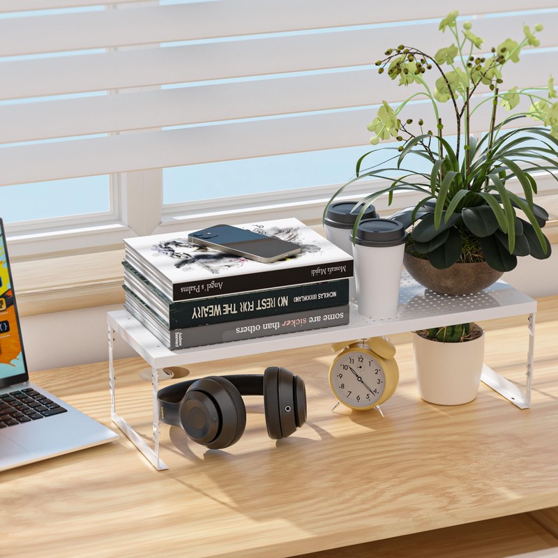 Jojocross Adjustable Stackable Metal Storage Shelf Organizer - Expandable Wire