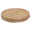FSSTUD 4 Pcs Round Woven Placemats Rustic Wicker Table Mats