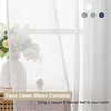 Aiyufeng Kirei Elegant Extra Long Linen Look Sheer Curtains 96