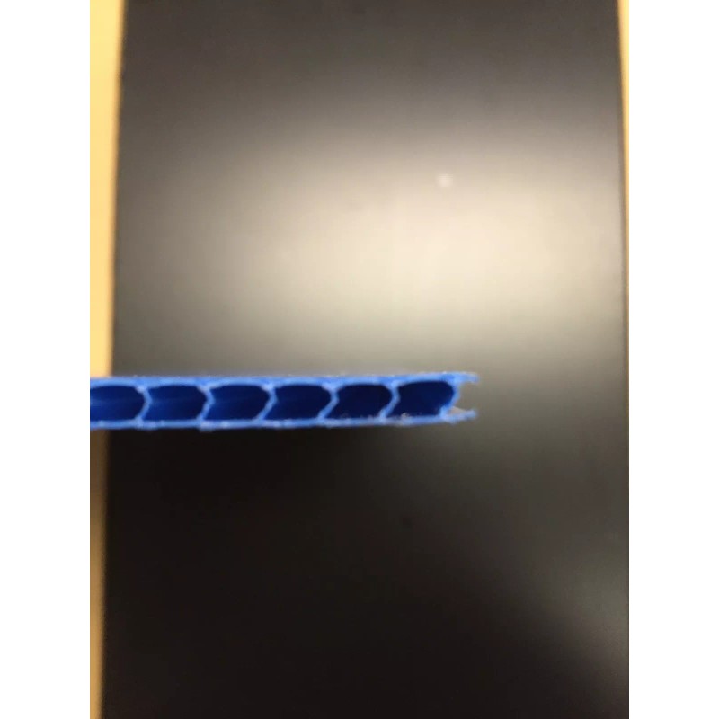 Coroplast 4mm 12" x 12" (2 Pack) Blue Corrugated Plastic