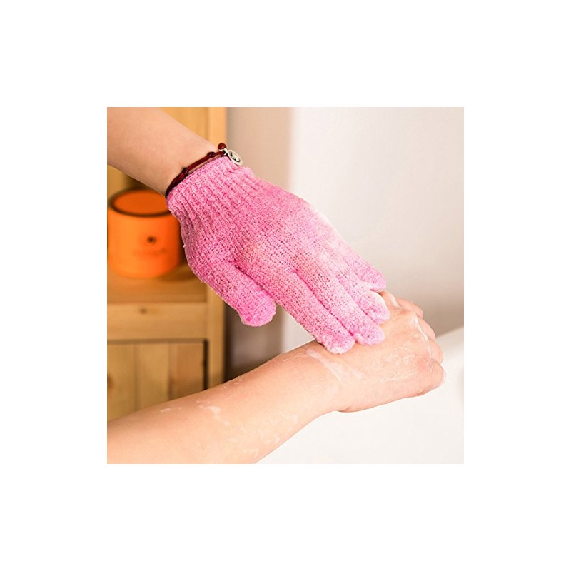 Healifty 4 Pares de Guantes de Ducha Exfoliantes Guantes de