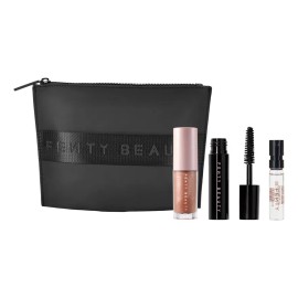 Fenty Beauty Matte Black Clutch Makeup Bag Cosmetiquera Negro Liso Mate