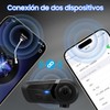 Casco de Motocicleta con Cancelación de Ruido, Auriculares con Asistente