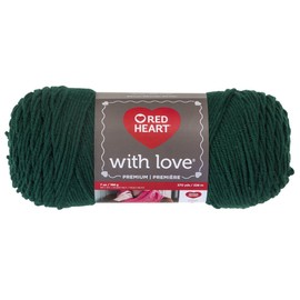 Red Heart With Love Yarn, Evergreen