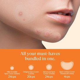 RPE Life Hydrocolloid Pimple Patches with Salicylic Acid for Face, Acne Pimple Patch Invisible Spot Cover Treatment for Zits, Blemishes, and Pimples – Absorbing Zit Patch for Clear Skin (72 Count）