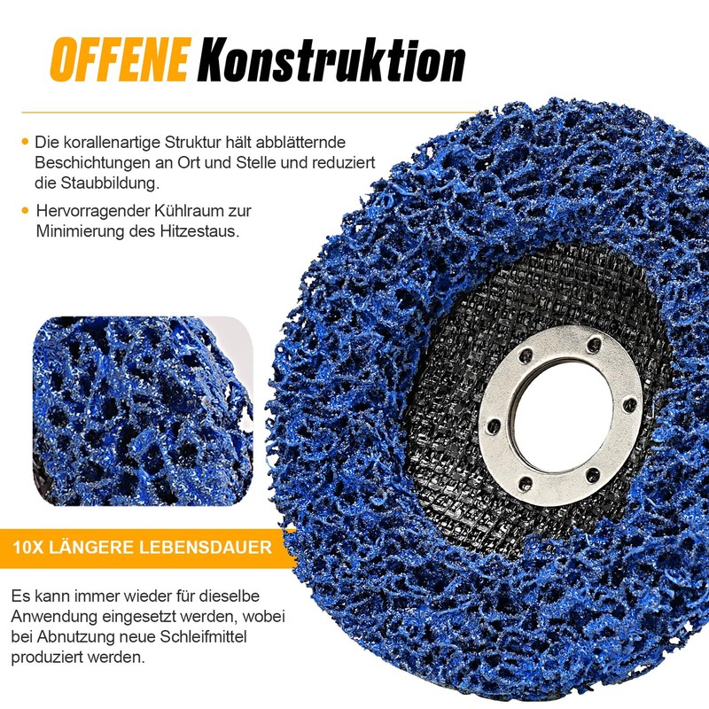 NuoDunco 125 mm CSD Disc Sanding Discs, Pack of 5