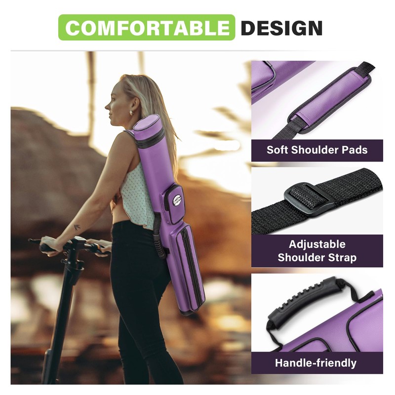 Trymaker Pool Cue Case, Pool Stick Case, 2x2 Billiard Cue