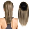 Drawstring Ponytail Extension 12 Inch,Short Straight Hair Pieces