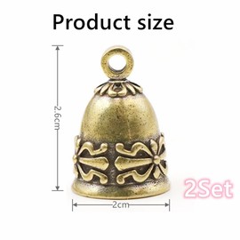 GHYJHS 2 PCS Copper Bells Professional Small Bells Cat Bells Anti-Lost Dog Collar Bells for Small Pet