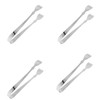 Stainless Steel Food Serving Tongs, Small (Serrated)