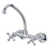 Kingston Brass KS214M High Arch Spout for Wall Mount Kitchen