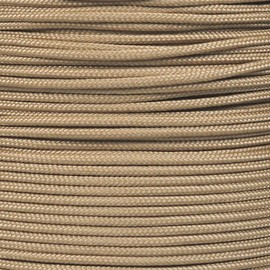 West Coast Paracord | 325 Paracord Certified Commercial Grade Type II 3mm Thickness 325LB Tensile Strength Parachute Cord | Tan, 25 FT Hank