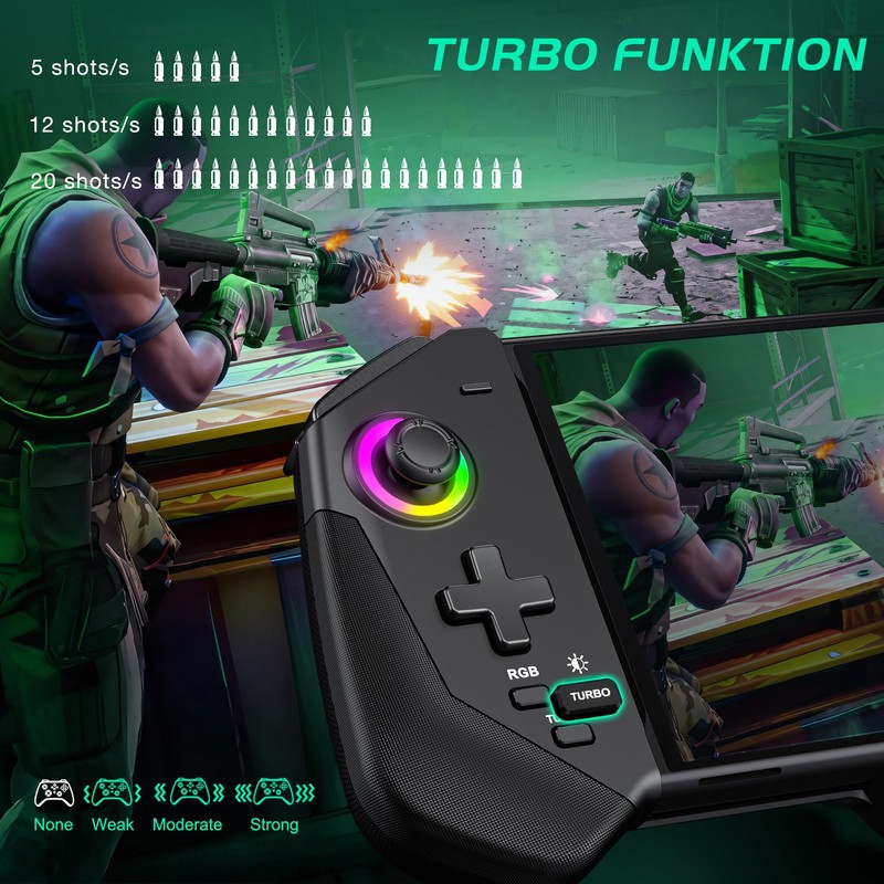 HELLCOOL Switch Pro Controller for Switch/OLED,Switch Controller for Handheld Grip