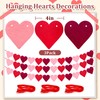 36Pcs 4" Hanging Hearts Garland Decor(Multicolour)