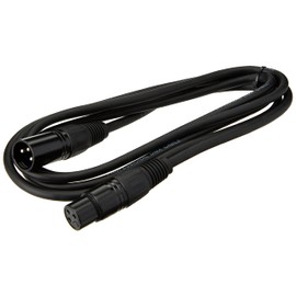 Pulse PLS00266 DMX Lead, 3 Pin XLR Male to Female, 2m, Black