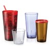 G.E.T. 6632-1-CL-EC Vasos de plástico resistentes para restaurante, 32 onzas,