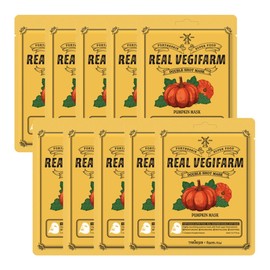 Forderskin Superfood Real Veggie Farm Double Shot Mask 23ml (10 sheets) Pumpkin / 포더스킨 슈퍼푸드 리얼 베지팜 더블 샷 마스크 23ml (10매) 호박