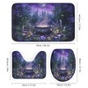 DIPQIMI 4Pcs Mysterious Witch Cauldron Shower Curtain Sets with Rugs,
