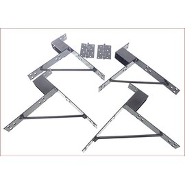 TECH TEAM Anti SAG GATE Maker KIT Welded Steel Heavy Duty Garden Gates 4 Piece Set Hinges Included