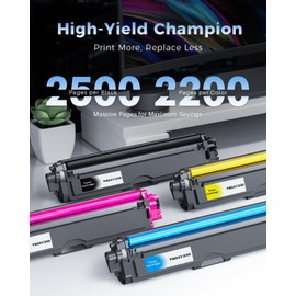 TN241 TN245 Compatible with Brother MFC 9332CDW Toner DCP 9022CDW MFC 9142 CDN HL-3142CW MFC-9332CDW MFC-9142CDN DCP-9022CDW DCP-9020CDW HL-3152CDW HL-3140CW TN245C 245Y Y TN245M (Pack of 4)