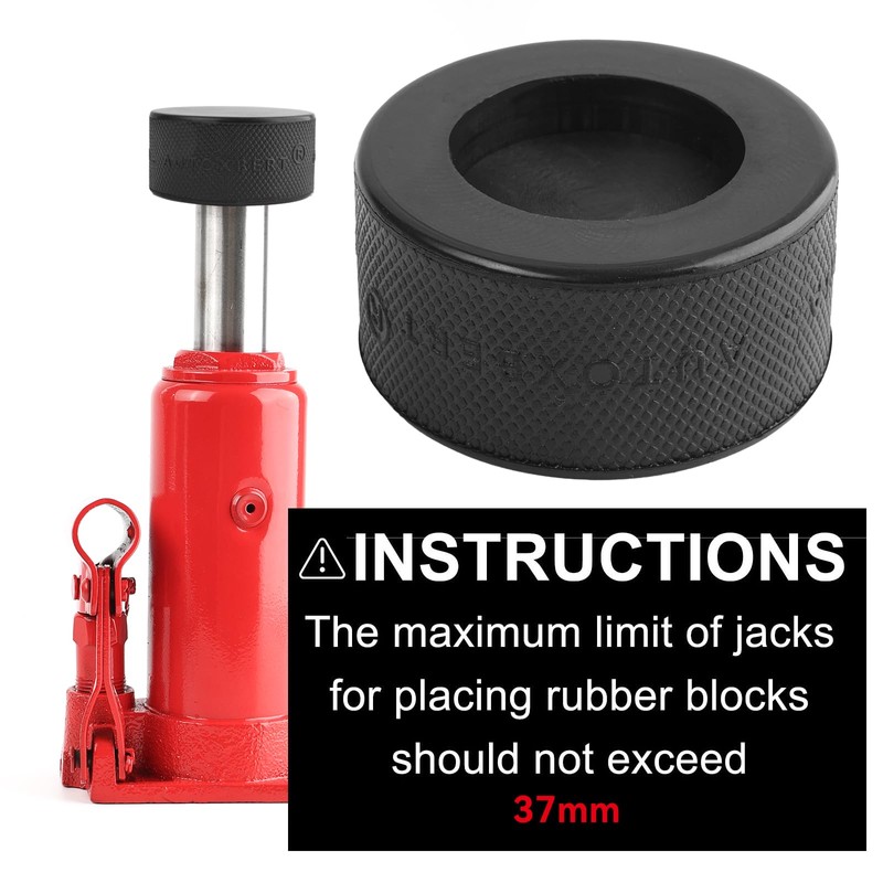 Car Bottle Jack Pad Rubber Saddle Chassis Safe Trolley Floor