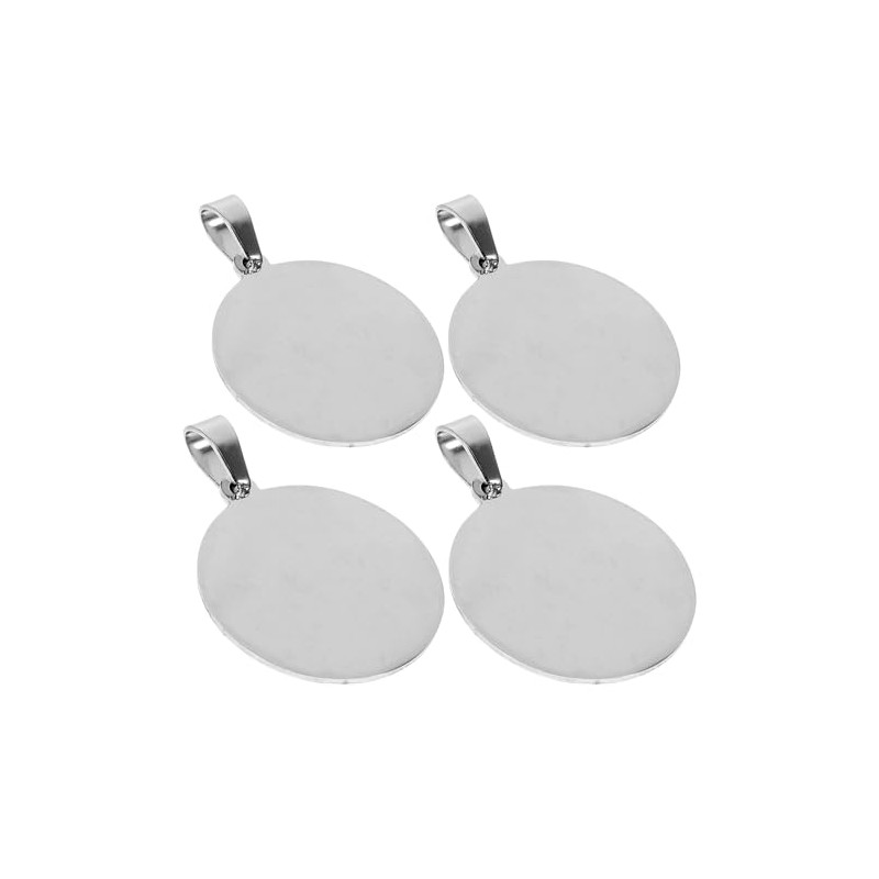 LALAFINA Placa Redonda De Acero Inoxidable Para Perro Y Gato