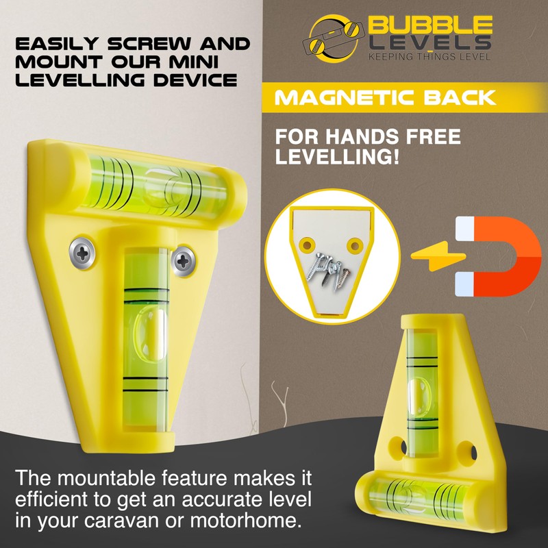 Bubble Levels | Magnetic T-Level | Mini Spirit Level |
