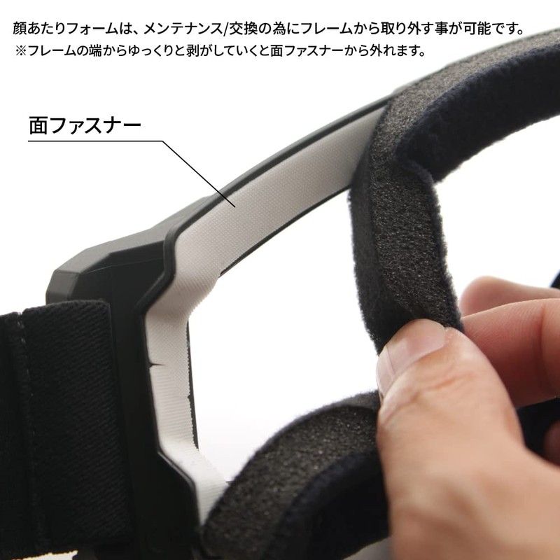 [SWANS][Tactical Goggles][SG-2280][Black Color Clear Lens]