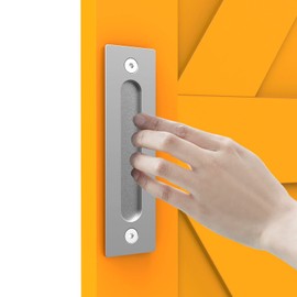 QINAIXQM 12''/30CM Sliding Barn Door Handle Double Sided Pull and Flush Barn Door Embedded Invisible Stainless Steel