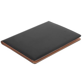 A4 Portfolio Case Multifunctional Contract Document Conference Folder Folder Organizer Case with Card Slots(Black)