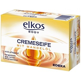 Elkos Body Cream Soap with Pure Almond Oil 150 g