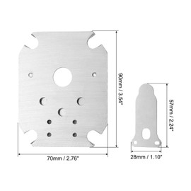 PATIKIL Air Compressor Valve Plate Kit, Metal Air Compressor Accessory Replacement